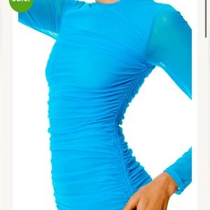 NWT Alice Olivia long sleeve mesh dress